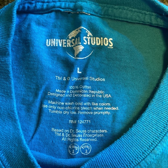 Blue Universal Studios “Father of all Things” large t-shirt - Picture 3 of 4